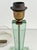Italian Table Lamp with Green Glass and Brass Details from Fontana Arte, 1950s For Sale - Image 12 of 18
