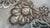 1970s Vintage LinenTablecloth, Embroidered Applique Lace, Cream and Taupe. On Ivory 18" X 55.5" Pristine For Sale - Image 5 of 17