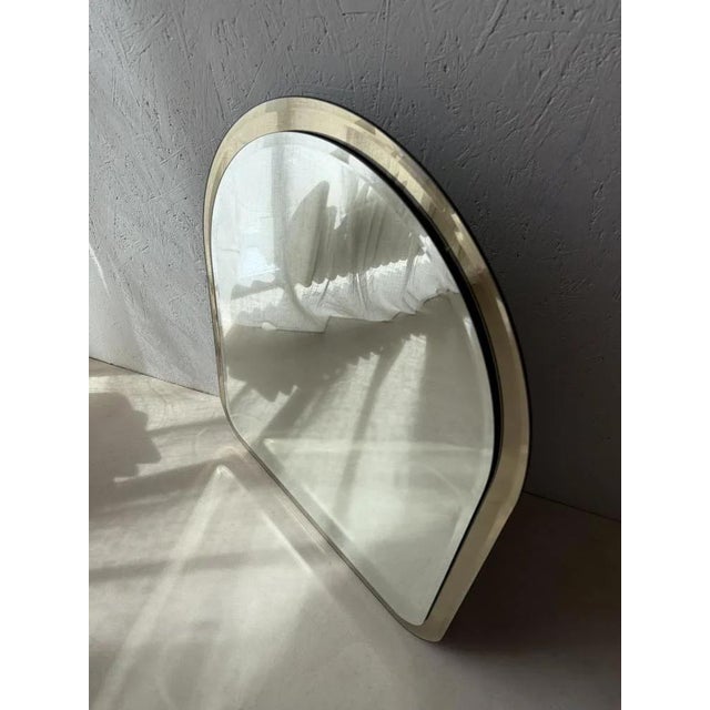 Smoked Glass Mirror in Faceted Glass, 1970s For Sale - Image 5 of 9
