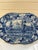 Exceptionally beautiful and rare blue & white transfer-printed landscape ceramic Pearlware platter depicting Kinmount...