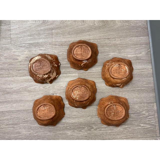 Ceramic 1960s Mid-Century Modern Sequoia Ware Cabbage Leaf Bowls – Set of 6 For Sale - Image 7 of 7