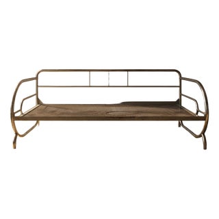 Vintage Chrome Tubular Steel Daybed Frame, Czechoslovakia, 1970 For Sale