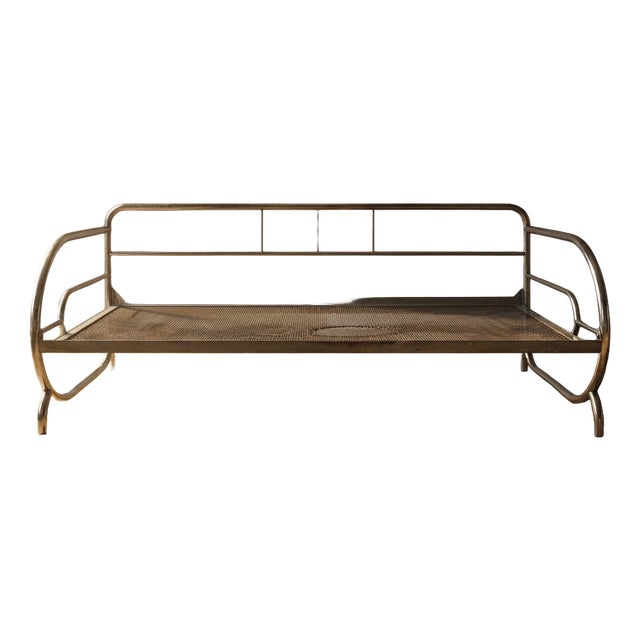 Vintage Chrome Tubular Steel Daybed Frame, Czechoslovakia, 1970 For Sale