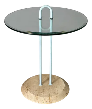 Italian Modern Metal and Glass Coffee Table by Vico Magistretti for Cattelan Italia, 1980s