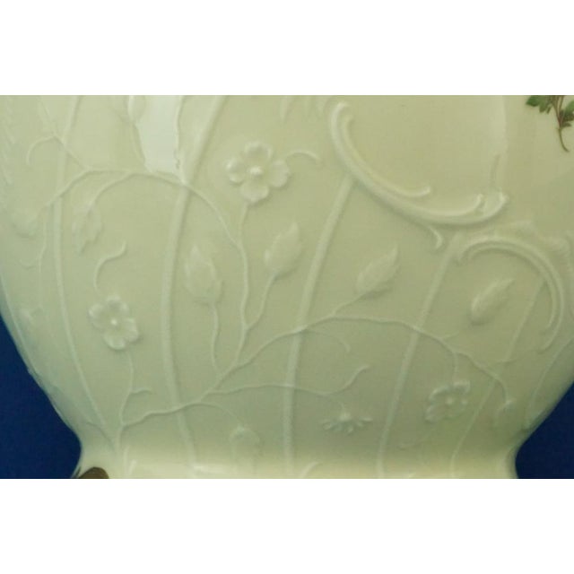 20th Century Antique Porcelain Vase with Floral Decoration from the Fürstenberg Factory, Germany, 1920s For Sale - Image 15 of 18