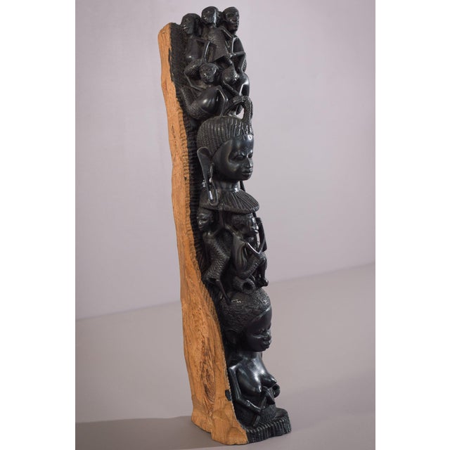 African Figural Post Carving For Sale - Image 3 of 16