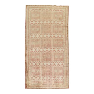 Vintage Zabihi Collection East Turkestan Samarkand Rug - 4'10" x 9'7" For Sale