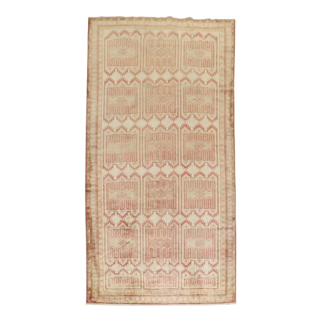 Vintage Zabihi Collection East Turkestan Samarkand Rug - 4'10" x 9'7" For Sale