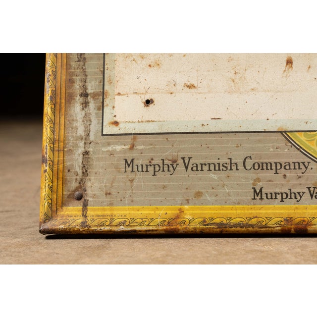 1910s Murphy Da Cote Enamel Tin Lithograph Display For Sale - Image 4 of 7