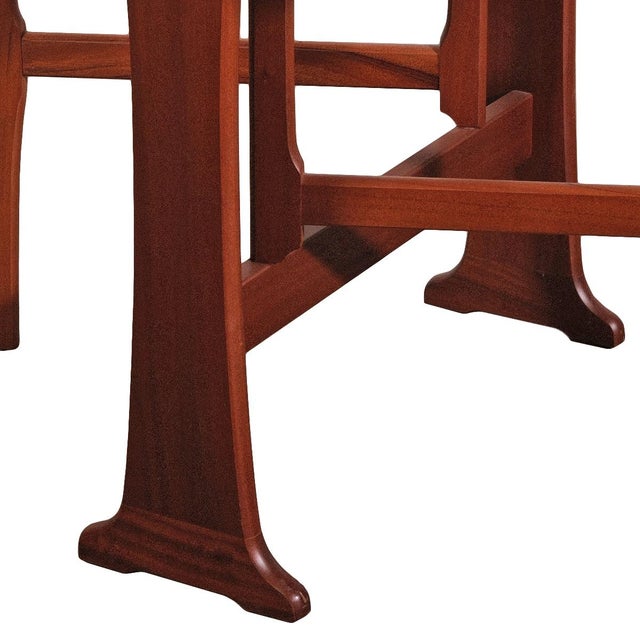 Wood Mid-Century Modern Teak Drop-Leaf Dining Table Circa. 1960s For Sale - Image 7 of 7