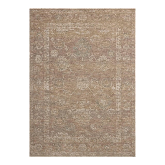 Chris Loves Julia x Loloi Louisa Taupe / Gold 2'-7" x 8'-0" Runner Rug For Sale