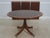 Age: Approx. 40 Years Old Details: Duncan Phyfe Pedestal Mahogany Brass Capped Feet & Casters High Quality Construction...