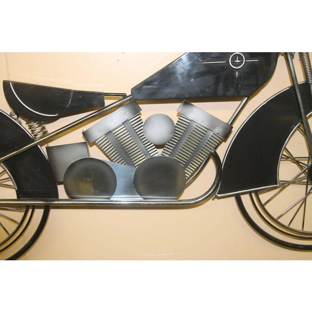 Very rare Curtis Jere Motorcycle wall sculpture. This signed and dated piece from 1992 seldom comes up for sale. In great...