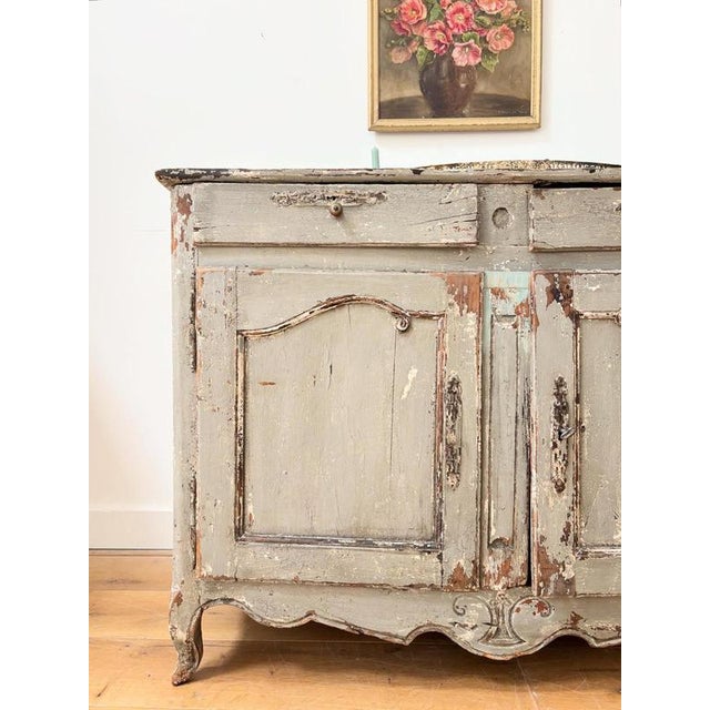 Wood 19th Century French Provincial Buffet For Sale - Image 7 of 9