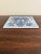French Country Dutch Delft Blue and White Porcelain Tile With Heraldic Coat of Arms For Sale - Image 3 of 4