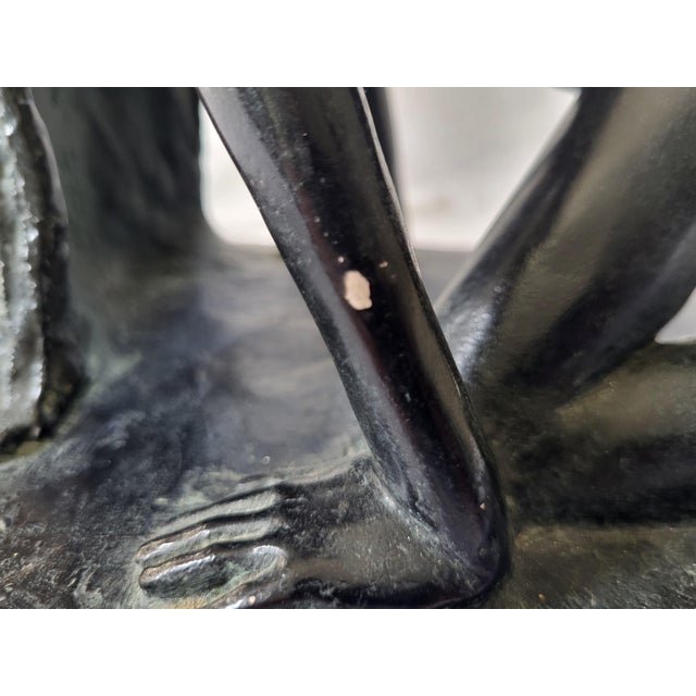 Jean-Pierre Renard, Modernist Arising Nude Female Sculpture, 1979, Composite Material and Plaster For Sale - Image 6 of 7