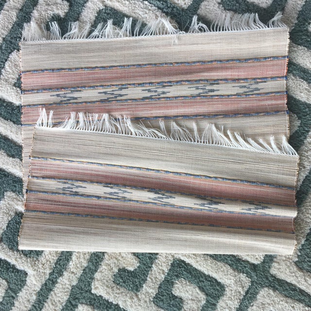 Vintage Boho Chic Fringed Placemats Set of 4 Chairish