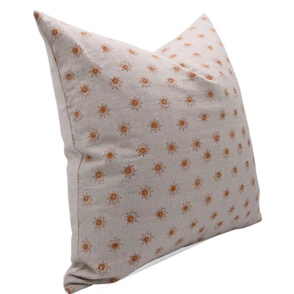 Bring joy and freshness to your home with Fabdivine’s Happy Bloom block print cushion cover. Handcrafted on pure linen,...