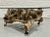 Mid Century Modern Driftwood + Glass Coffee Table | Organic Modern Cocktail Table Castors For Sale - Image 11 of 14