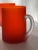 Set of 5 Vintage Orange Satin Glass Carlo Moretti Mugs For Sale - Image 12 of 13