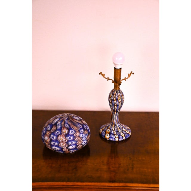 Italian Art Glass Table Lamp by Fratelli Toso, 1930s For Sale - Image 4 of 13