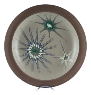 Scandinavian Ceramic Plate, 1960s