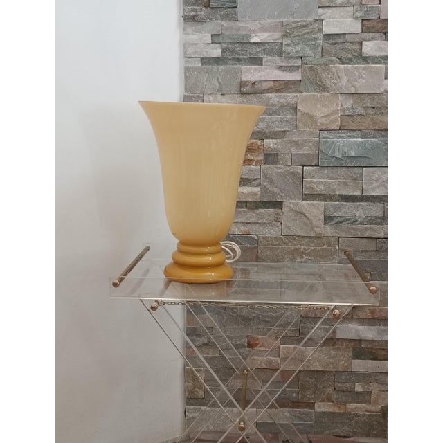 Opaline Glass Table Lamp, 1970s For Sale - Image 4 of 10