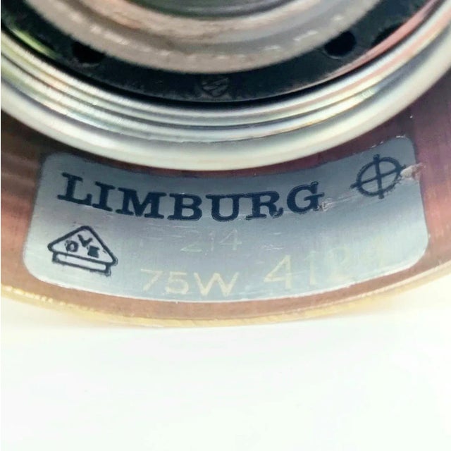 Mid-Century Bubble Glass & Brass Pendant/Ceiling Light by Helena Tynell for Limbur 1960s For Sale - Image 9 of 10