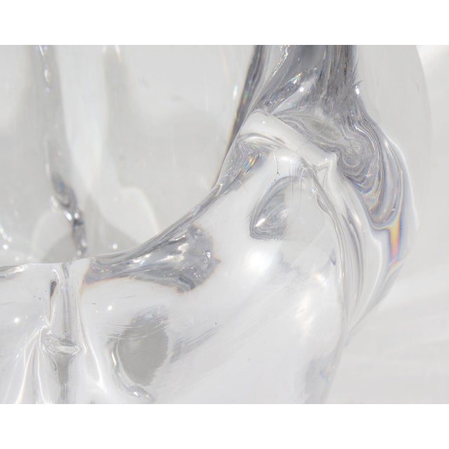 Modern Vicke Lindstrand Orrefors Stella Polaris Crystal Vase For Sale - Image 3 of 7