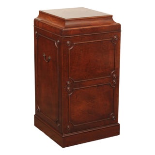 Georgian Style 1940's Custom Mahogany Silver Chest Cabinet For Sale