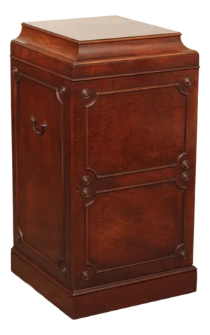 Georgian Style 1940's Custom Mahogany Silver Chest Cabinet