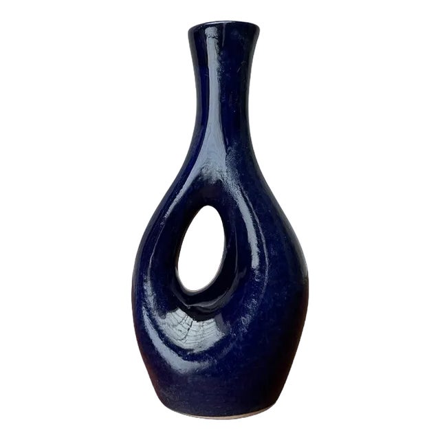 Mid-Century German West German Pottery WGP Vase with Organic Shape, 1960s For Sale
