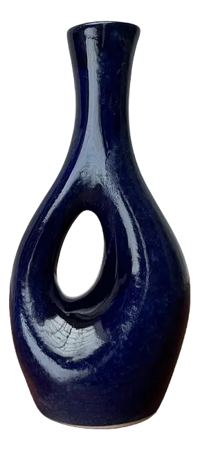 Mid-Century German West German Pottery WGP Vase with Organic Shape, 1960s
