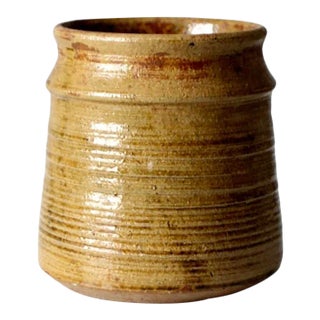 Vintage Signed Studio Pottery Vase For Sale