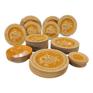 Vintage French Dinnerware Set, 1990s, Set of 54 For Sale