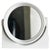 Mid-Century Space Age White Double-Sided Vanity Mirror, 1970s For Sale - Image 6 of 7