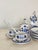 Late 20th Century Vintage Miniature Blue and White Porcelain Tea Set - 21 Pieces For Sale - Image 5 of 11