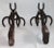 19th Century Folk Art Horseshoe Andirons / Handmade For Sale In Los Angeles - Image 6 of 9