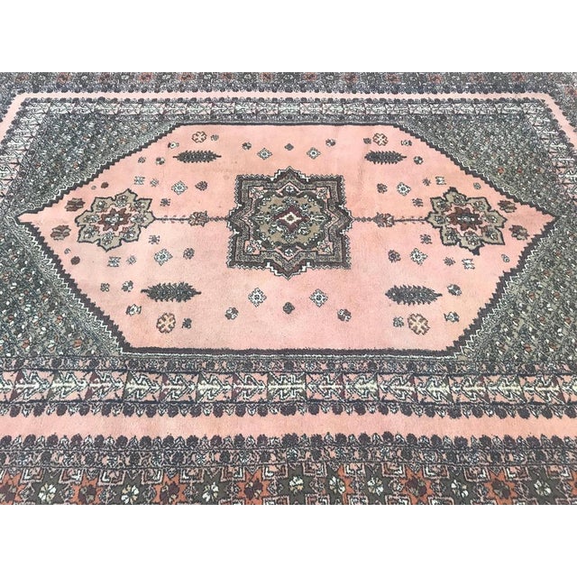 Textile Vintage Rustic Moroccan Rabat Design Rug For Sale - Image 7 of 13