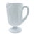 Vintage Milk Glass Footed Pitcher With Embossed Grape and Vine Pattern For Sale