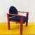 Collective Armchair in Red Patinated Wood and Black Corduroy from MMO Mobilier For Sale - Image 5 of 5