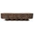Wood Vintage Coffee Washed Organic Modern Ripple Bench For Sale - Image 7 of 11