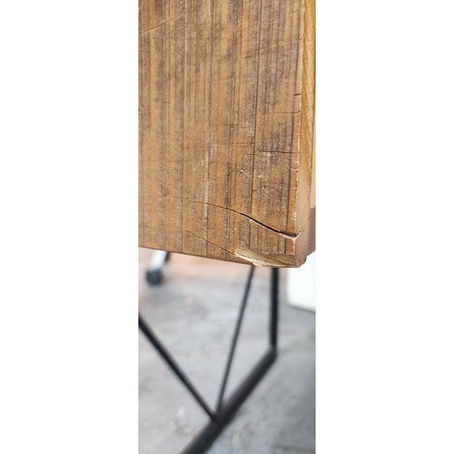 Crate & Barrel Atwood Rustic Industrial Desk For Sale - Image 13 of 13