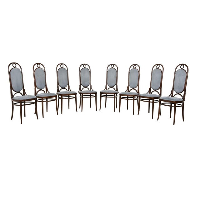 Wooden Dining Chairs from Thonet, Set of 8 For Sale - Image 16 of 16