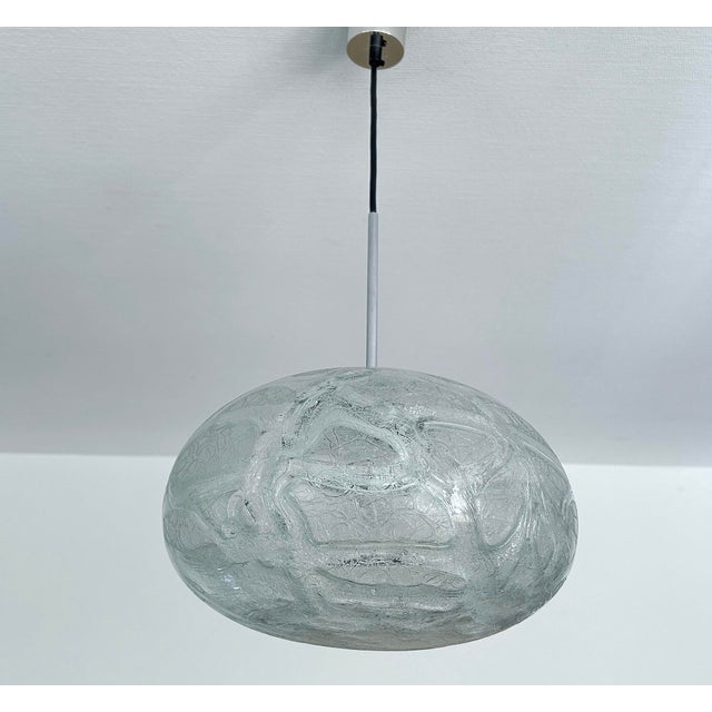 Vintage Murano Glass Pendant Light by Doria, 1970s For Sale - Image 12 of 17