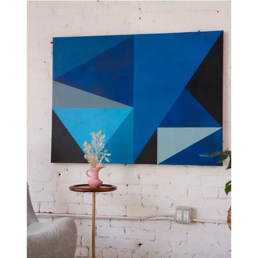 Blue Blue - "Dreamscape" Series No. 03, Contemporary Abstract, Canvas Art Print For Sale - Image 8 of 8