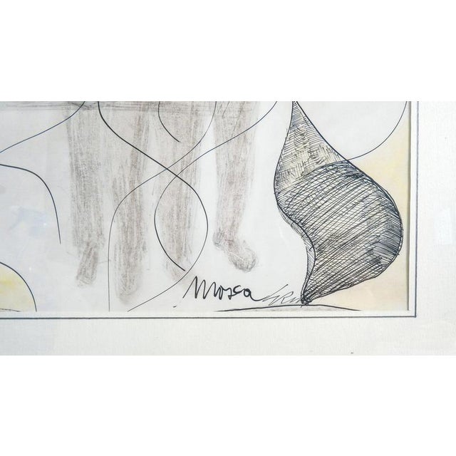 Modern Ezio Gribaudo, Composition, 1970s, Mixed Media For Sale - Image 3 of 8