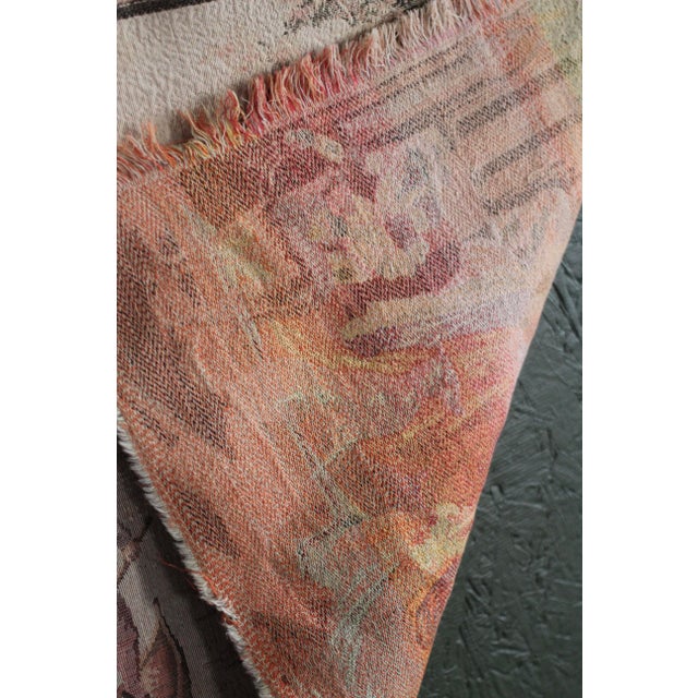 Belgian Antique Long Tapestry of a Canal Scene For Sale - Image 12 of 12