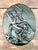 Figurative Vintage Green Glass Relief "Nymph With Two Satyrs" For Sale - Image 3 of 12