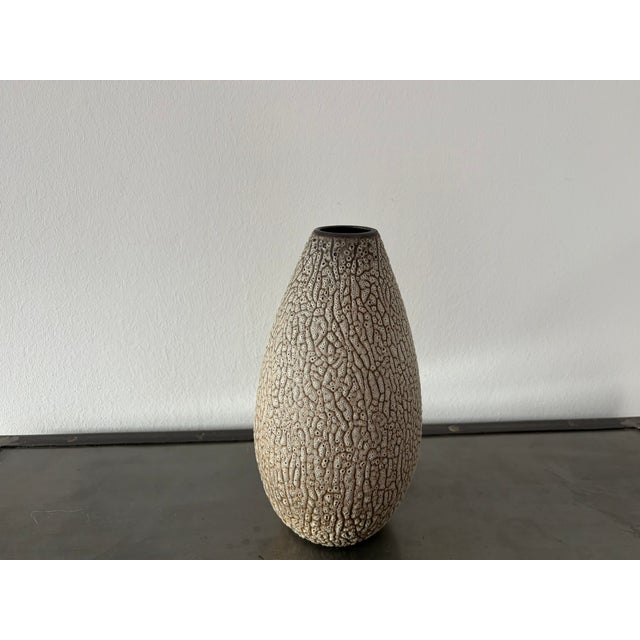Hand-Thrown Ceramic Vase with Shrink Glaze by Albert Kiessling, 1950s For Sale - Image 18 of 18